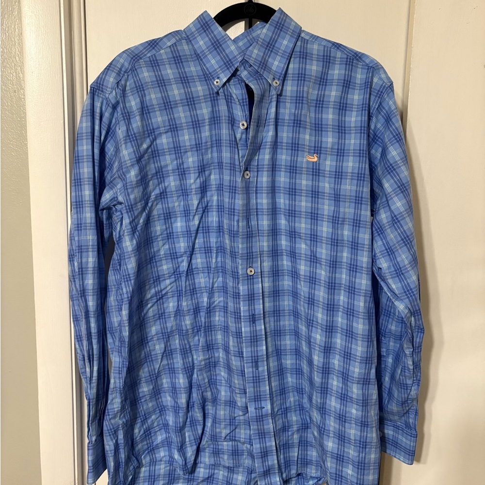 Southern Marsh Blue Casual Button Down Shirt